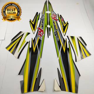 Striping honda supra fit 2005 Black full lis Green list body Standard คุณภาพดีที่สุด