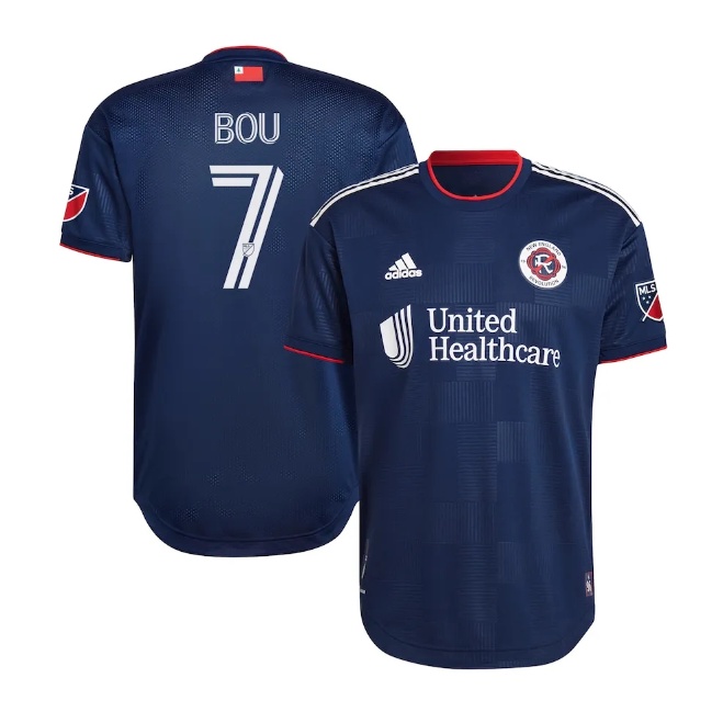 Player version-New England Revolution 2022/23 Home Kit เสื้อฟุตบอลผู้ชาย