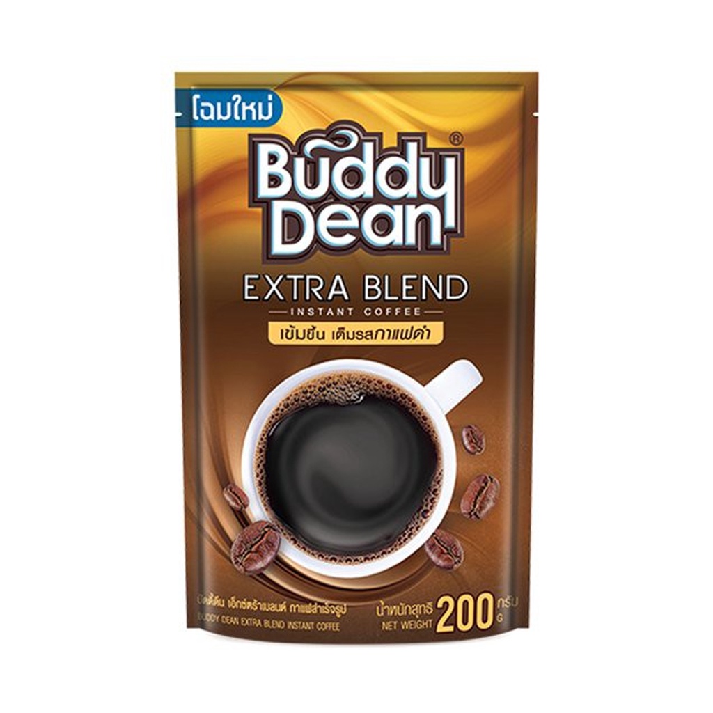 บัดดี้ ดีน เอ็กซ์ตร้า เบลนด์ กาแฟเกล็ดสำเร็จรูป 180 กรัม