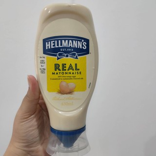 Hellmann’s Real Mayonnaise 430ml เฮลแมนส์ มายองเนส เข้มข้น 430ml