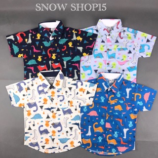 เสื้อเชิ้ตคอปกแขนสั้น-D ผ้าขัดตอน (S,M,L,XL,2xL)