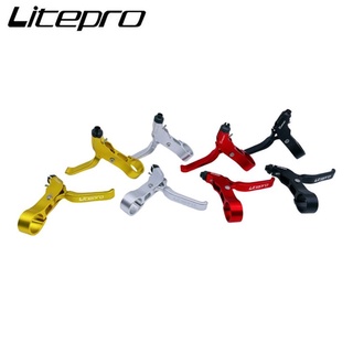 Litepro มือจับเบรกจักรยาน แบบอลูมิเนียมอัลลอยด์ 412 สําหรับ Brompton