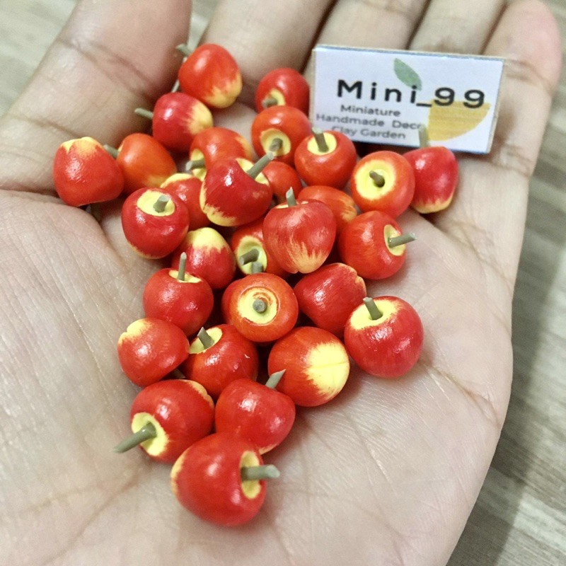 ❤️Rement ของจิ๋ว แอปเปิ้ลจิ๋ว ผลไม้จิ๋ วของเล่นตุ๊กตา ของเล่นสะสมบ้านตุ๊กตา บ้านตุ๊กตา dollhouse ob1