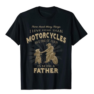 เสื้อยืดผ้าฝ้าย เสื้อยืด ผ้าฝ้าย พิมพ์ลาย Motocross Father Like Son Being A Dirt Bike Dad โอเวอร์ไซซ์ สําหรับผู้ชาย