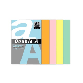 Double A กระดาษสี A4 หนา 150 แกรม จำนวน 50 แผ่น/แพ็ค จำหน่าย 1 แพ็ค