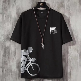 เสื้อยืดคอกลมBIKE เสื้อยืดคอกลมแขนสั้นผู้ชาย เสื้อยืดแฟชั่นผู้ชาย รหัสTT107