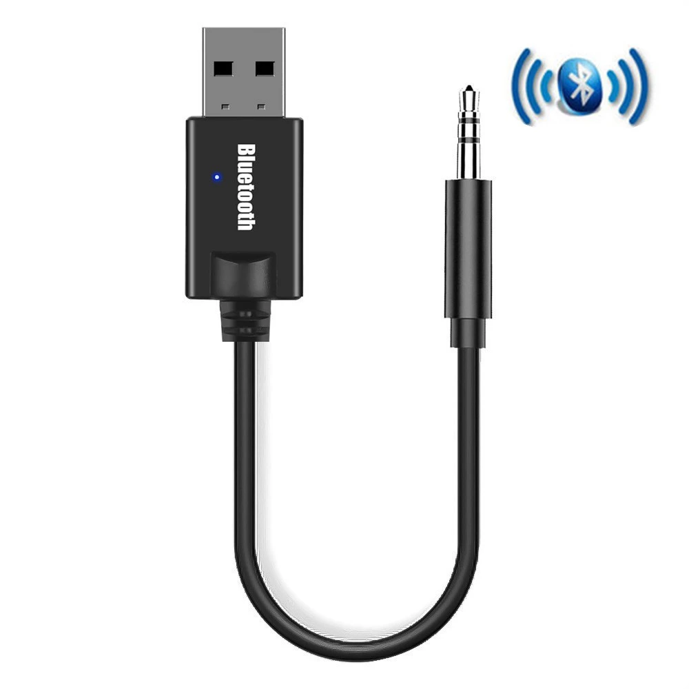 อะแดปเตอร์ 3 . 5 มม . Mini Usb กับ Aux แจ็ครับสัญญาณบลูทูธไร้สายสําหรับเครื่องเสียง Mp3 Music Keyboard Fm Radio Speaker