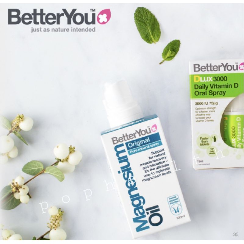 สเปรย์แมกนีเซียม บรรเทาอาการปวดเข่า ปวดคอ ปวดขา ปวดข้อ เดินลำบาก Better you magnesium joint spray