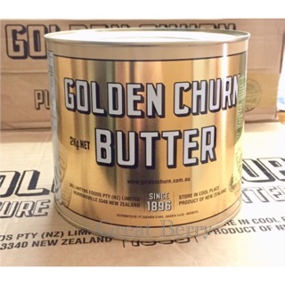 Golden Churn Butter เนยถังทอง ขนาด 2 กิโลกรัม ชนิดเค็ม (แพคเก็บความเย็น)*