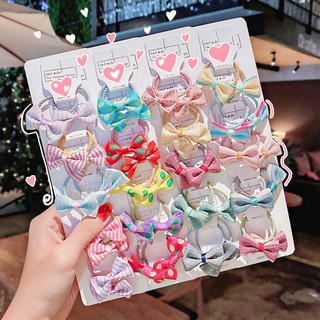 10 Types Girls Rubber Band Baby Hair Band  Kids Hair Accessories 10 Peice Sets