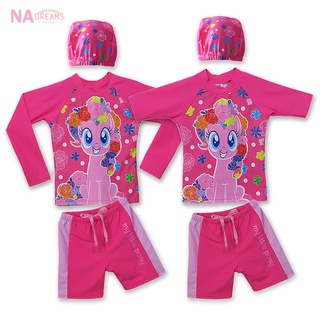 My Little Pony ชุดว่ายน้ำเด็กผู้หญิง จาก NADreams ลายการ์ตูนโพนี่ Girl Swimwear รุ่นเด็กโต