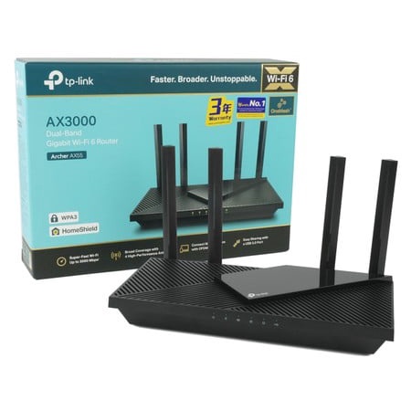 TP-Link WiFi 6 AX3000 Smart WiFi Router – 802.11ax Wireless Router, Gigabit Router (Archer AX55)