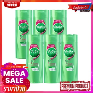 ซันซิล แชมพู เฮลธีเออร์ แอนด์ ลอง สีเขียวอ่อน ขนาด 140 มล. แพ็ค 6 ขวดSunsilk Shampoo 140 ml x 6 Green