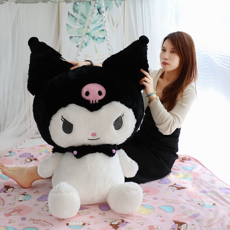 ตุ๊กตา Kuromi ขนาดใหญ่ 3 ขนาด ของเล่นสําหรับเด็ก ของขวัญวันเกิด วันวาเลนไทน์
