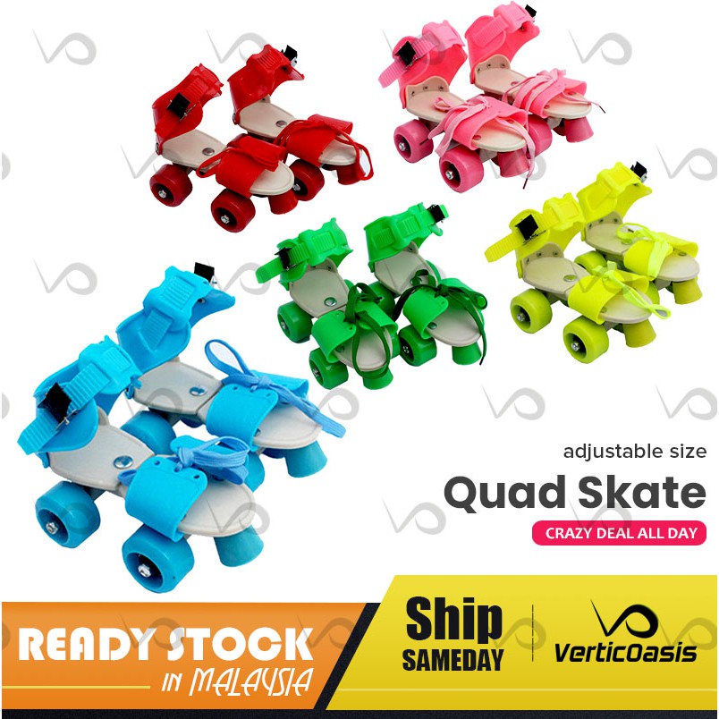 Verticos 4 ล้อปรับเด็ก Quad Roller Skate รองเท้ากีฬา
