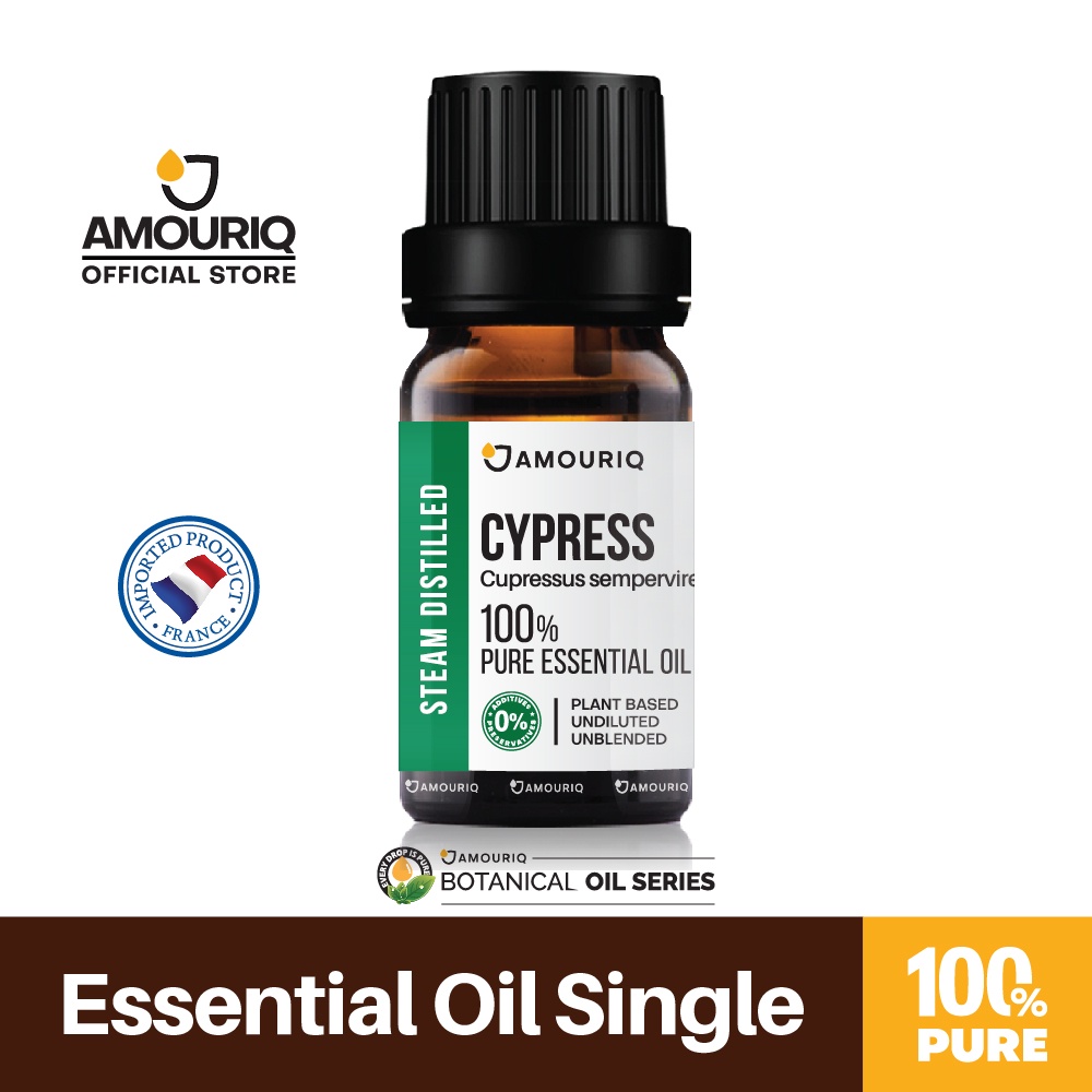 นํ้ามันหอมระเหยไซเปรส สนไซเปรส ฝรั่งเศส กลั่นไอน้ำบริสุทธิ์ 100% Pure Cypress France Essential Oil Steam-Distilled