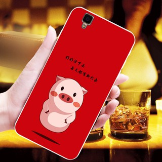 เคสโทรศัพท์ซิลิโคนพิมพ์ลายหมูสําหรับ oppo a 35 a 39 a 37 a 57 a 83 f 5 a 73 f 7 r 9 f 1 s สีแดง