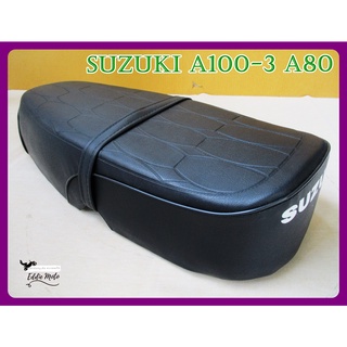 SUZUKI A100-3 A80 COMPLETE DOUBLE SEAT "BLACK"  // เบาะ เบาะรถ มอเตอร์ไซค์ สีดำ หนังพีวีซี สินค้าคุณภาพดี