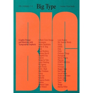 หนังสืออังกฤษใหม่พร้อมส่ง Big Type : Graphic Design and Identities with Typographic Emphasis [Paperback]