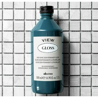 Davines View Gloss 500ml สีเคลือบเงาสำหรับเส้นผมให้เงางามนุ่มสลวย