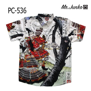 ⚡ ส่งฟรี⚡เสื้อเชิ้ตชาย งานต่อลาย Mr-Junko ผ้านิ่มใส่สบายไม่ร้อน PC-536