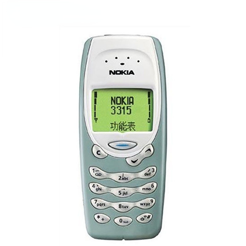 Nokia 3315 โทรศัพท์มือถือปลดล็อคเดิม 3315 TriBand กล้องโทรศัพท์มือถือ
