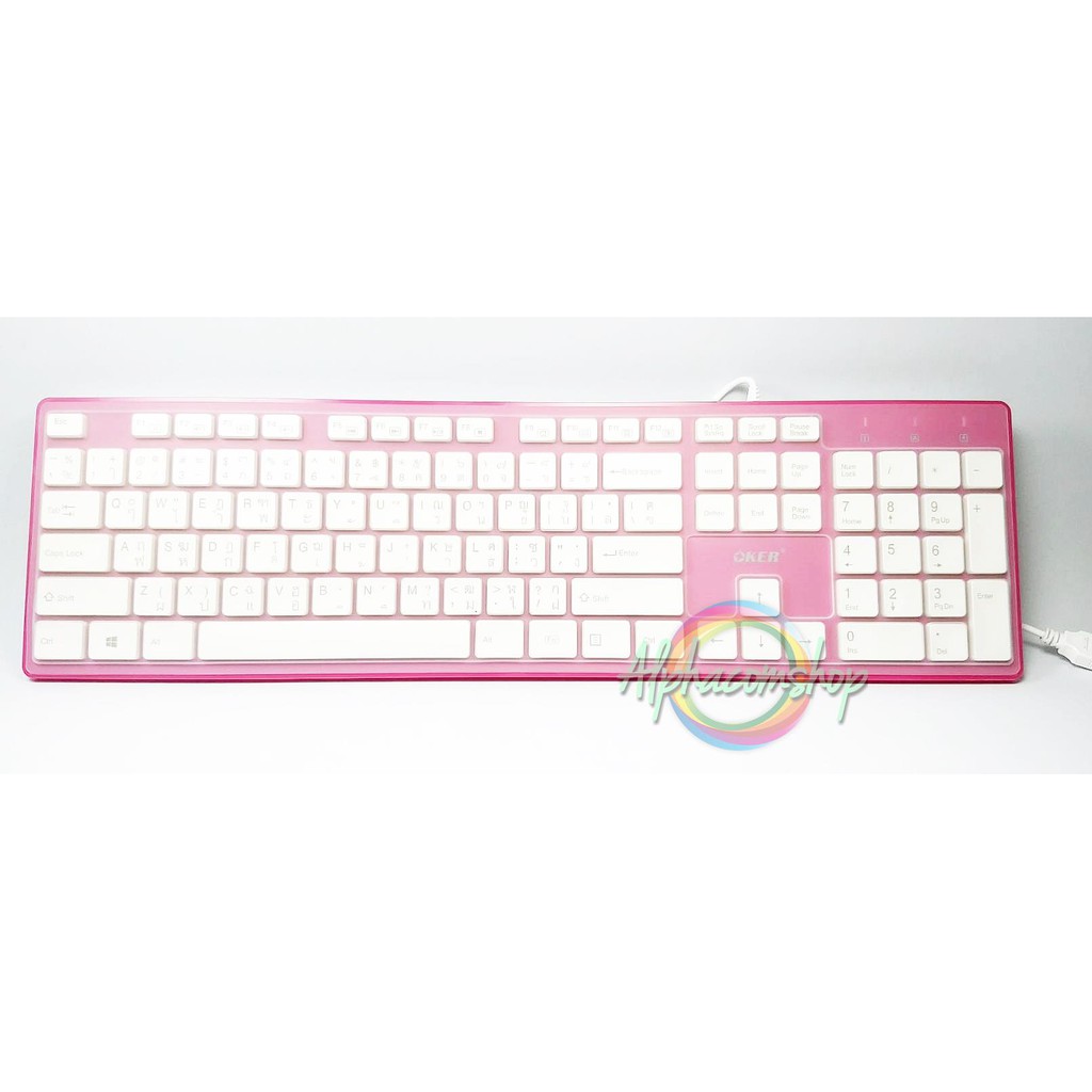 คีบอร์ด มีสาย KEYBOARD USB OKER KB518