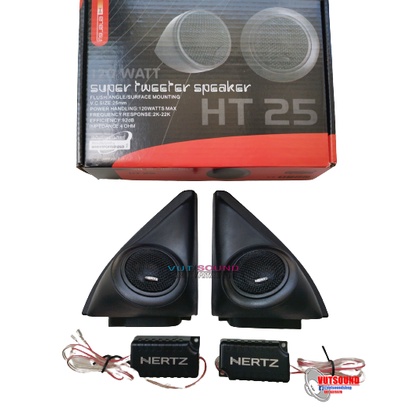 ชุดหูช้าง พร้อมทวีตเตอร์ HT25 แบบสำเร็จรูป TOYOTA ALTIS 2008-2013