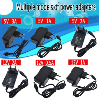 POWER อะแดปเตอร์พาวเวอร์ซัพพาย 100-240 V Ac To Dc 5v 9v 12v 1a 2a 3a 0 . 5 A Eu Plug 5 . 5 มม . X 2 . 5 มม . สําหรับ Arduino