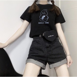 เสื้อยืดแฟชั่นลาย กระต่าย มี2สี