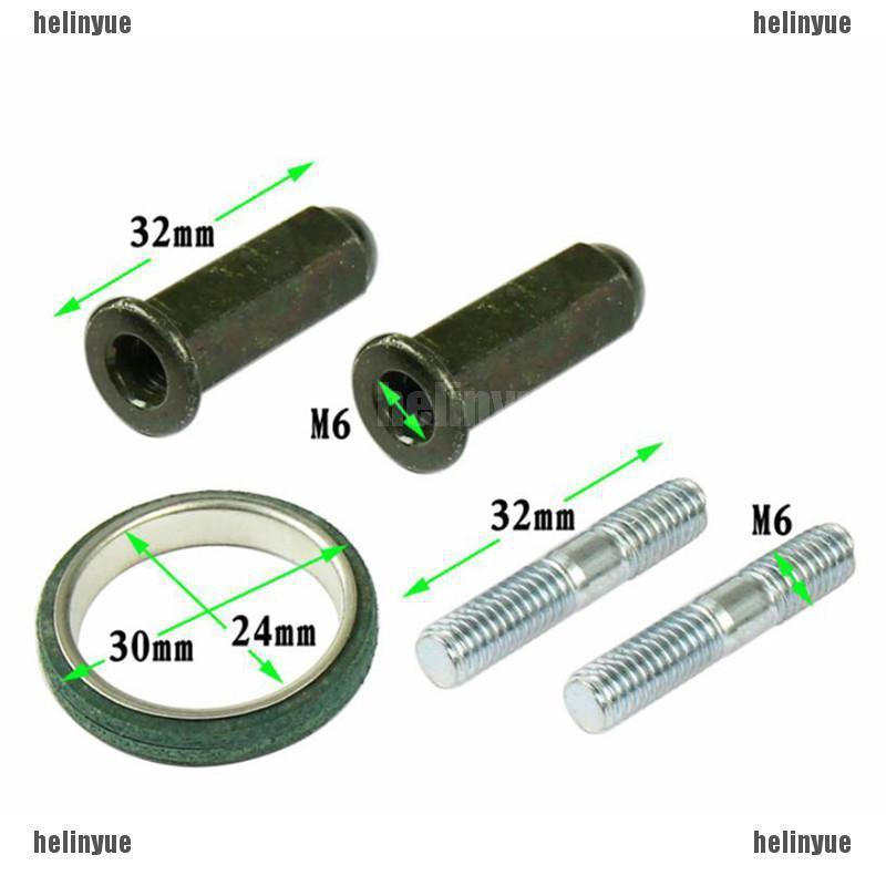 เฮล❤ ชุดปะเก็นน็อตท่อไอเสียรถจักรยานยนต์ สําหรับ GY6 50cc 125cc