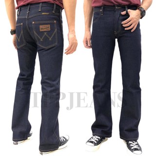 ราคาBootcut DarkBlue Denim กางเกงยีนส์ขาม้าชาย ทรงสวย งานตัดเย็บอย่างดี ป้ายหนังแท้ Size 28-38