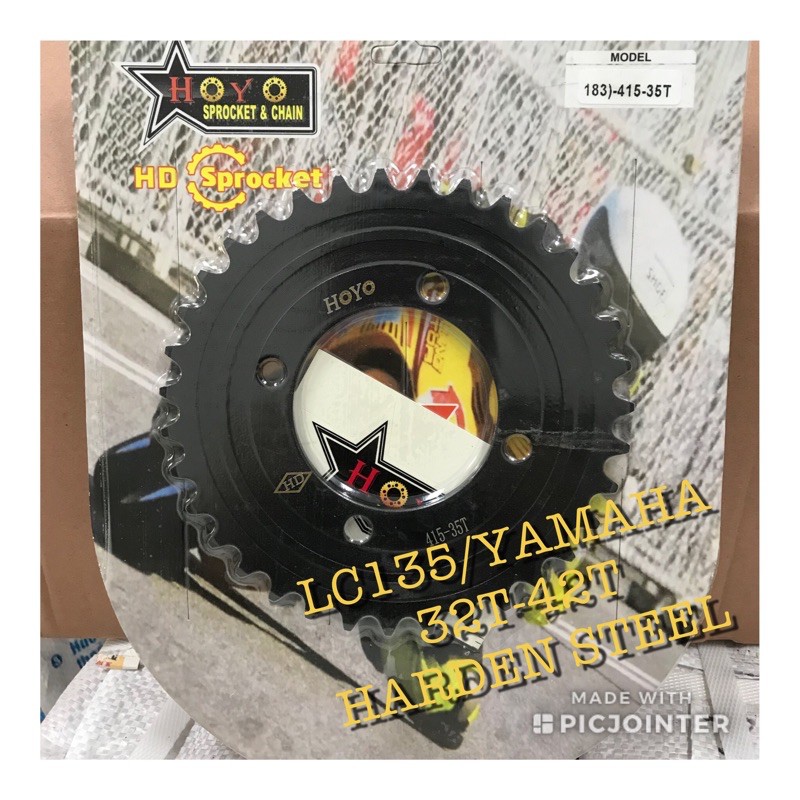 415 LC135/YAMAHA REAR SPROCKET[TTH]-BK-32T-42T