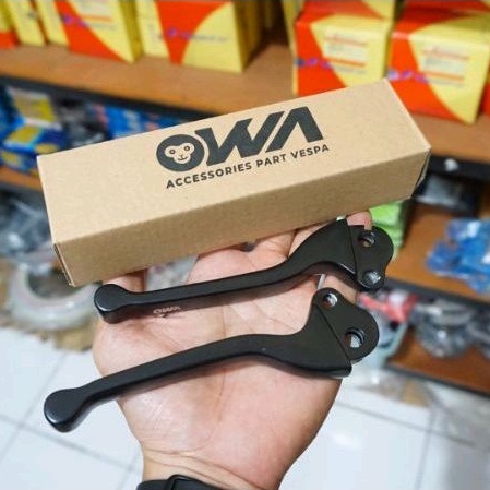 ชุดมือจับ Vespa Px Excel Npx Original OWA Scooter รุ่นคลาสสิค สีดํา
