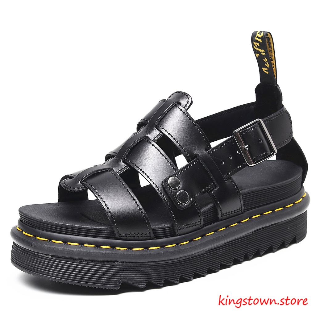 Man Sandals Dr.Martens Martin รองเท้าชายหาดหนังรองเท้า Unisex Men Plus ขนาด 35-42 ผู้หญิงสาว