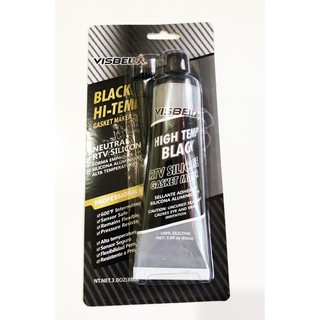 VISBELLA High Temp Black RTV Silicone Gasket Maker 85ml กาวปะเก็นซิลิโคน ดำเหนียว ยืดหยุ่น T0801