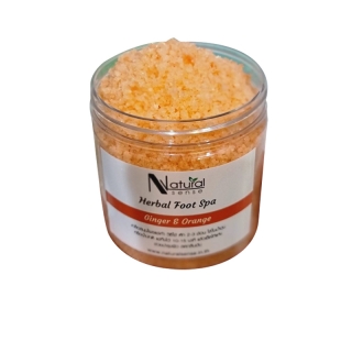 Foot Spa Salt เกลือแช่เท้า ขัดเท้า ดอกเกลือผสมผงสมุนไพร กลิ่นอโรม่า (400g)