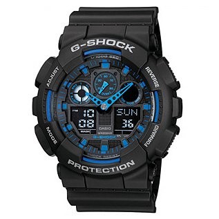 Casio G-Shock นาฬิกาข้อมือผู้ชาย รุ่น GA-100-1A2DR,GA-100-1A2,GA-100