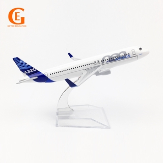 AIRCRAFT MODEL Airbus A320 โมเดลเครื่องบินเหล็ก 16 ซม . / 20 ซม .