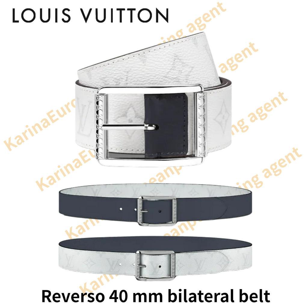 Louis Vuitton LV Classic models Reverso 40 mm bilateral belt Men's belt made of France