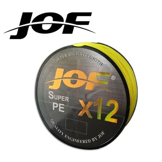 1-2 วัน (ส่งไว ราคาส่ง) สาย PE ถัก12 100ม - JOF X12  Fishing line  * เหนียว นุ่ม แบรนด์คุณภาพ