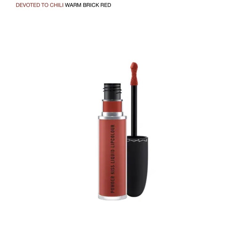 MAC Powder kiss lip สี Devote to chili ของแท้