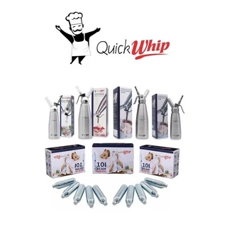 หลอดแก๊สวิปครีม Quick Whip ใหม่! กลิ่นมิ้นท์, ธรรมชาติ บรรจุ 10 หลอด/กล่อง