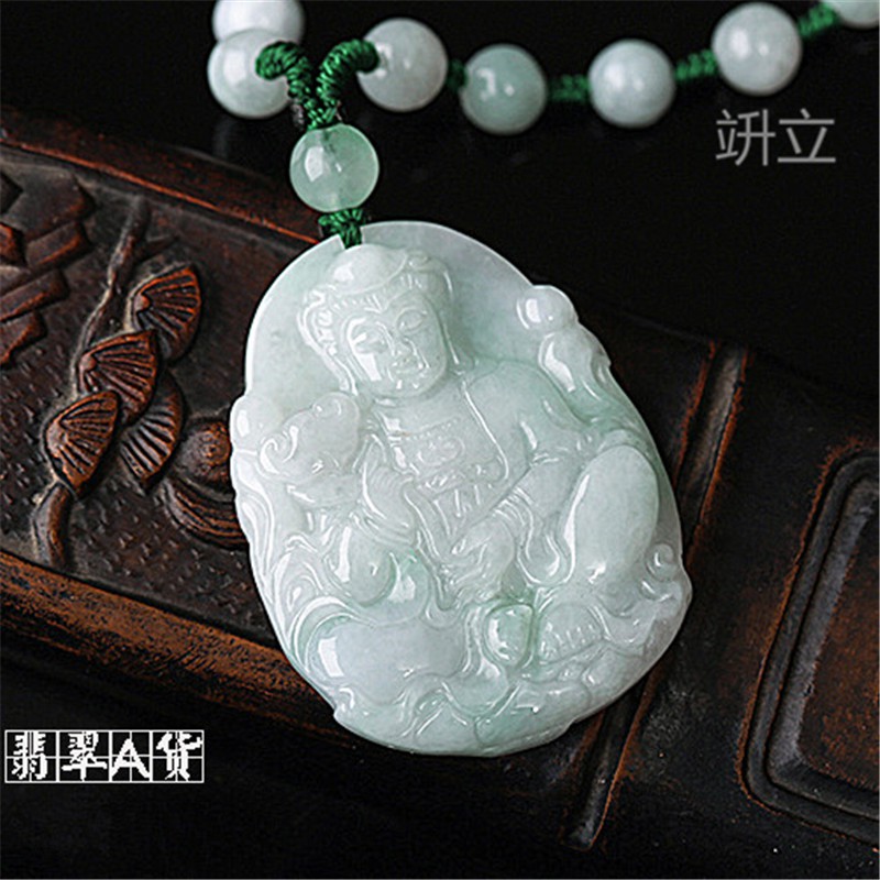 Qili Jade Avalokitesvara pendant men large jade pendant Jade jade