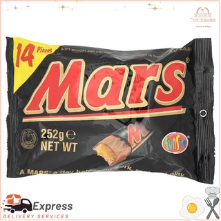 มาร์ส ฟันไซส์ ช็อกโกแลตนมไส้คาราเมลและนูกัต 14 ชิ้นMars Fun Size Caramel and Nougat Milk Chocolate 14pcs