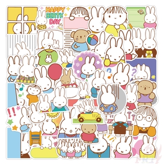 ❉ Miffy - KPOP Cartoon Rabbit สติ๊กเกอร์ ❉ 50Pcs/Set Waterproof DIY Fashion Decals Doodle สติ๊กเกอร์