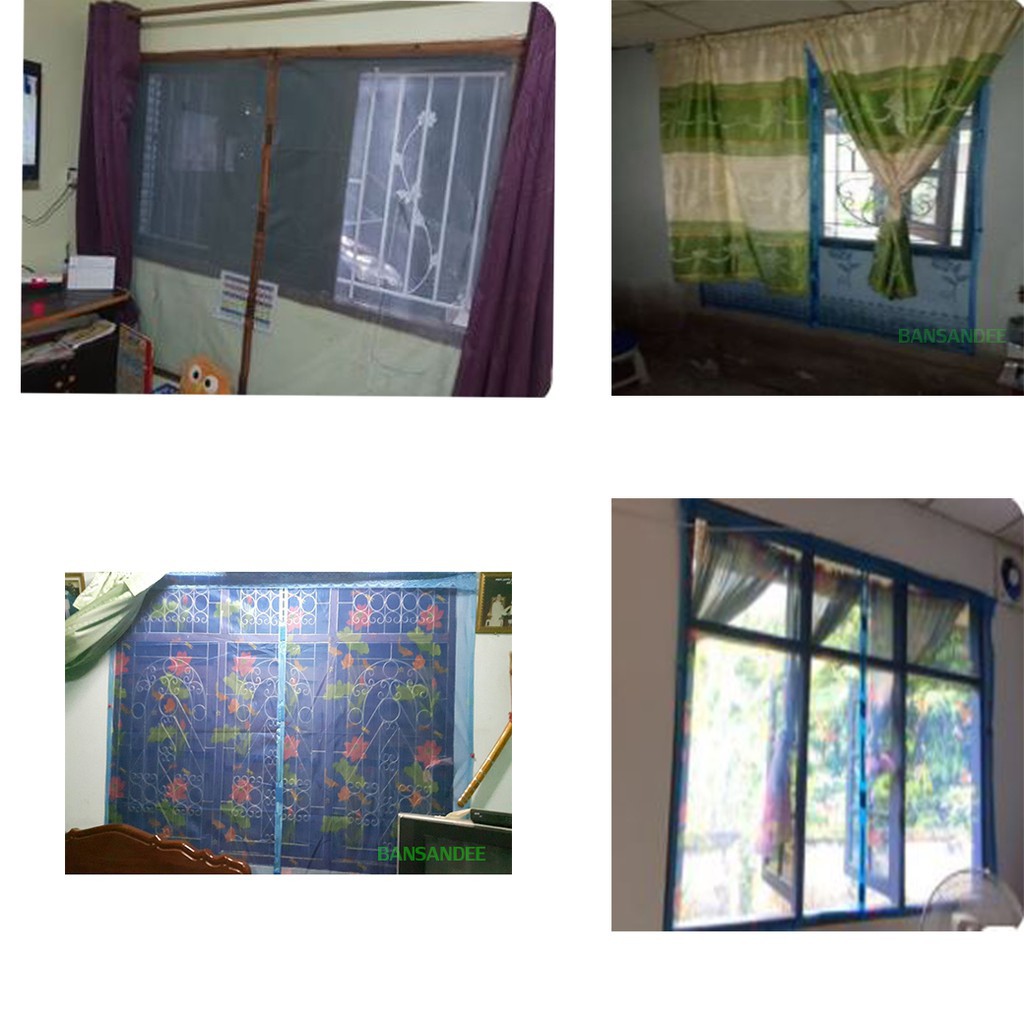 ┋มุ้งติดหน้าต่าง BSD กว้าง 180 สุง 150 cm มุ้งลวด กันยุง Mosquito net 1