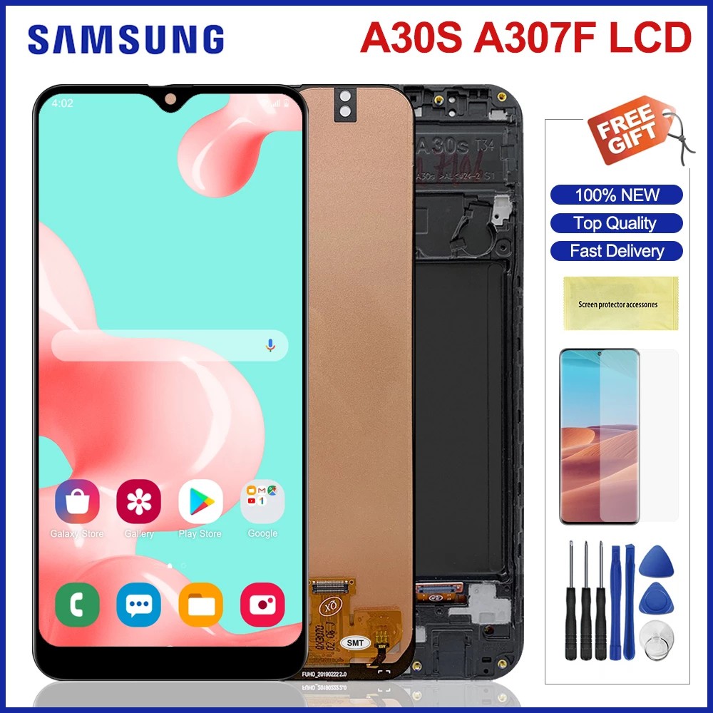 สําหรับ Samsung Galaxy A30S A307 A307F A307FN A307G A307YN จอแสดงผล Lcd Touch Screen Digitizer Assem