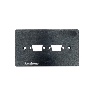 AMPHENOL AMW-VGA-002PB Aluminium Outlet Plate Black Colour