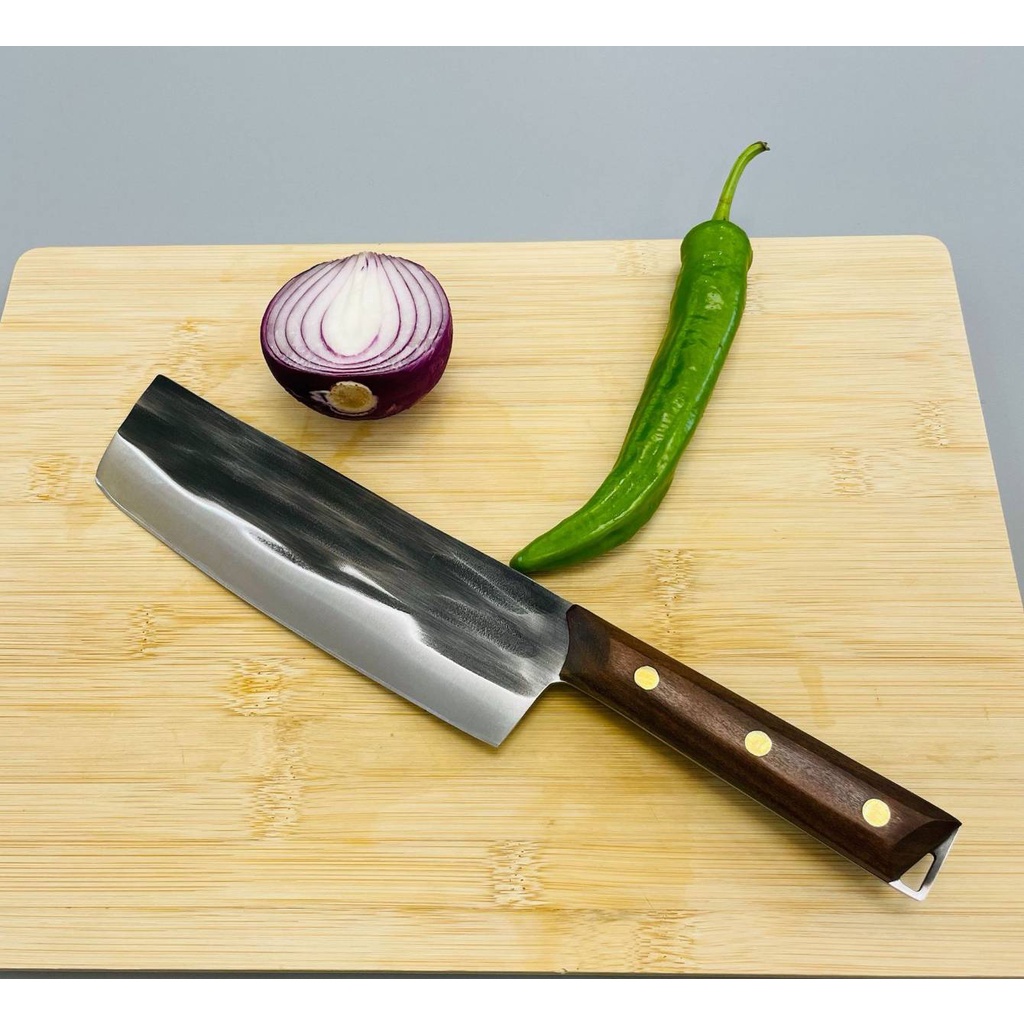 J3 มีดหั่นเนื้อญี่ปุ่น / มีดหั่นผักญี่ปุ่น / มีดหั่นด้ามทรง8เหลี่ยม / フラット包丁 - รูปที่ 7